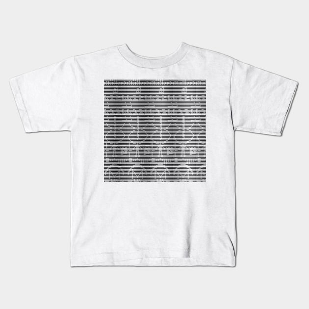 The Arecibo Message 0001 Kids T-Shirt by rupertrussell